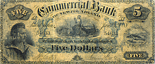 1888 Five Dollar Note