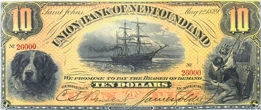 1889 Ten Dollar Note