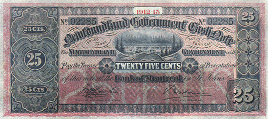 1912 25 cent Note